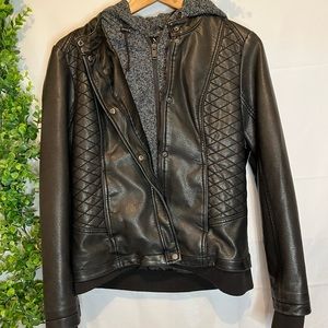 Faux leather jacket